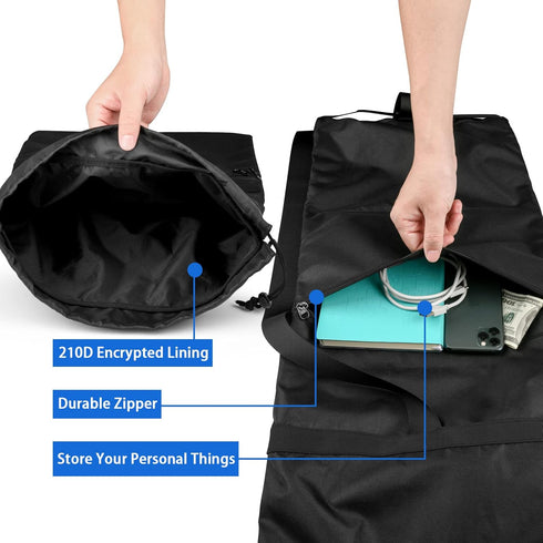 Xxerciz 48 Inches Folding Chair Replacement Bag Lightweight Storage Bag Carrying Bag with Carrying Handles & Extra