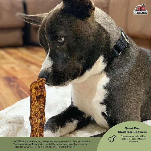 9 oz Redbarn Pet Products All-Natural Rawhide Bully Slices - Bully Stick Flavor - Premium Grain-Free Beef Hide Treats