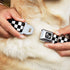 Buckle-Down Seatbelt Buckle Dog Collar, Checker Black/White, 1" Wide, Fits 15-26" Neck, Large