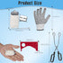 9 Pack 30FT/9.14M QualyQualy Crab Throw Line Length Weighted Crab Trap Line Kit with Tong, Measuring Tool and Gloves