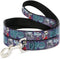 Nightmare Before Christmas Dog Leash, Lock Shock Barrel Pose and Masks, 4 Feet Long, 1.0 Inch Wide