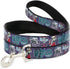 Nightmare Before Christmas Dog Leash, Lock Shock Barrel Pose and Masks, 4 Feet Long, 1.0 Inch Wide
