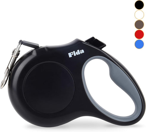 Fida Heavy Duty Retractable Dog Leash for Large Breeds, 16 ft Walking Leash, Up to 110 lbs, 360° Tangle Free, Black
