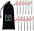Gold Armour Tent Stakes - 12 Pack Heavy Duty, Lightweight Camping Pegs for Outdoor Tent and Tarp