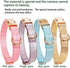 Glare Gold Dog Collar, Leather and Nylon Double Layer Design, Adjustable Heavy Duty with Quick Release Buckle for Dogs