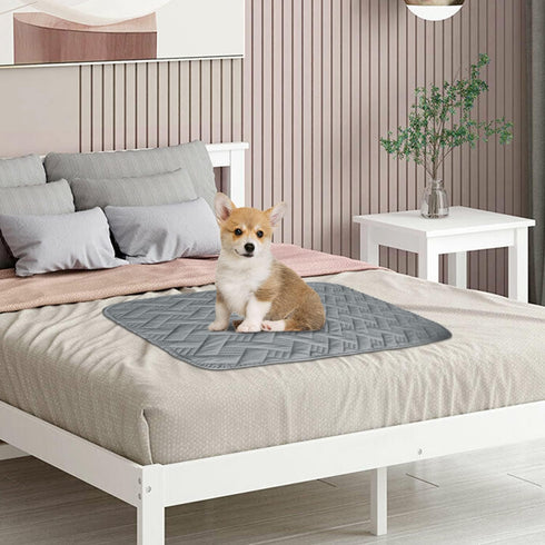 Dog Bed Cover for Pets - Waterproof Blankets Rug Pads for Couch Protection, Dark Grey+Light Grey, 20"x30"