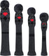 Scott Edward 4 Pieces Knit Wood Golf Club Head Covers, Fit Over Driver Wood and Fairway Wood