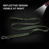 TwoEar 6FT 1IN Strong Green Dog Leash with 2 Padded Handles, Comfortable Soft Dual Handle for Small Medium Large Dogs