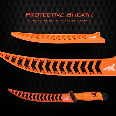 KastKing Speed Demon Pro Fillet Knife - Razor Sharp G4116 German Stainless-Steel Blade with Protective Sheath