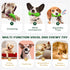 Indestructible Squeaky Dog Chew Toys for Aggressive Chewers, Food Grade Material Dog Chew Toys, Tough Durable Dog Toys for Medium Large Breed (Green)