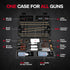 Universal Gun Cleaning Kit, Rifle Cleaning Set with Reinforced Brass Rods, Brass Jags and Brass Slotted Tips