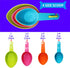 Rypet Dog Food Scoop Set of 4, Plastic Measuring Cups for Dog, Cat and Bird Food