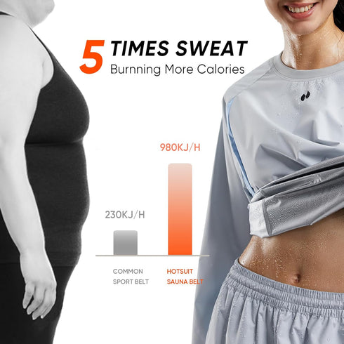 HOTSUIT Sauna Suit Women Durable Gym Workout Sauna Jacket Pants Sweat Suits