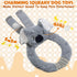5-Pack No Stuffing Dog Toys, Squeaky Plush with Crinkle to Keep Them Busy, Pull-tab Toys for Tug of War, Animal Shaped
