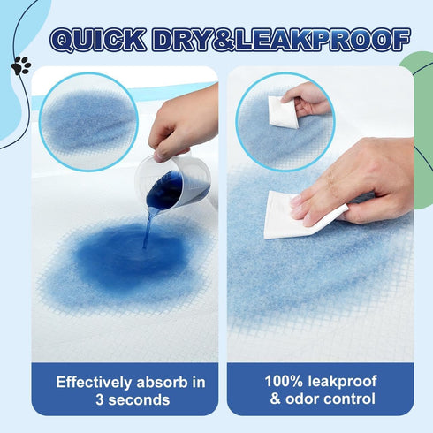 100 Count, 34"x28" Puppy Pads XL Dog Pee Pads Extra Large, Pee Pads for Dogs, X-Large Disposable Dog Training Pads