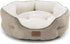 Bedsure Dog Beds for Small Dogs, Round Cat Beds for Indoor Cats, Washable Pet Bed with Slip-Resistant Bottom, 20
