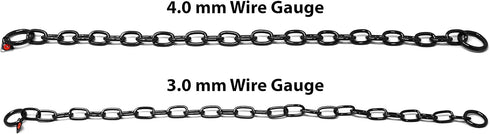 Herm Sprenger Black Stainless Steel Short Link Fur Saver Dog Training Collar for Small Medium Large Dogs