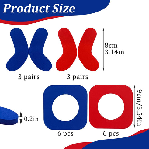 Self-Adhesive J-Bar Boot Fitting Pads & Ski Boot Fitting Foam Ankle Wrap Pads for Relieve Ankle Pressure