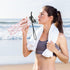GOODOLD 32 oz Bow Water Bottle - Clear Tritan, BPA-Free, LeakProof with Carry Strap for Sports, Gym & Outdoor