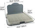 23.5"x23.5" 4 PAWISE Male Dog Pee Pad Holder with High Wall, Indoor Potty Tray for Medium/Large Dogs, Reusable Large