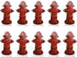 GLOGLOW 10Pcs Dog Pee Pad Trainer, Paper Fire Hydrant Target for Male Puppies Potty Training (18.5 x 10cm)