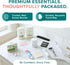 15 Packaged Pack 5 Stuhrling Bottle TrekTote Bulk Piece Hygiene Kits for Distribution & Travel, TSA Toiletries Kit