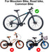 Premium Bike Brake Cable Kit - 1 Pair Front/Rear Brake Cables with Housing for Mountain MTB Bike and Common Bicycles