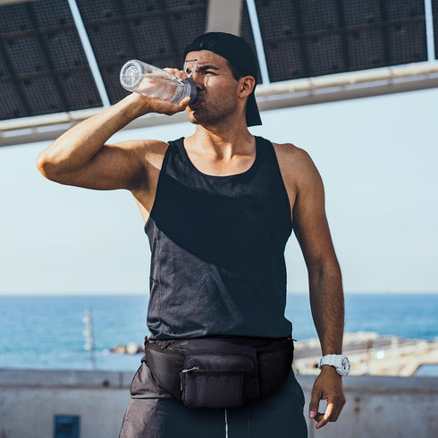 NOOLA Fanny Pack Waist Bag for Men Women, Lightweight with Water Bottle Holder, Adjustable for Outdoor Activities