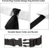 ADOGGYGO Adjustable Dog Neck Tie Collar with Black Necktie, Wedding Formal Tux Collars for Small Pets