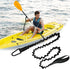 Paddle Leash Kayak Paddle Holder Tool Lanyard - 2 Pack Stretchable Paddle Strap with Carabiner for Fishing