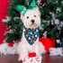 4 Pack Set Holiday Dog Bandanas, Adjustable Halloween Thanksgiving Christmas New Year Holiday Party Pet Decorations