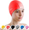 Spandex Swim Cap with Protective Layer, Comfortable Swimming Cap for Women, Men, Adults, and Kids