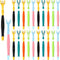Vesici 20 Pcs 7 Inch Dog Toothbrush 3 Sided Pet Teeth Cleaning
