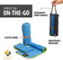 OlimpiaFit Quick Dry Towel Set - 3 Size Pack of Lightweight Microfiber Travel Towels w/Bag for Camping, Beach, Gym