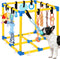 WLLEYAY Puppy Play Gym for Small Dogs with 10 Hanging Toys, Removable
