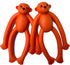 Puppy Chew Toys 2-Pack for Small/Medium Dogs, Rubber Monkey Teething Toys for Fetch