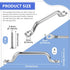 Stainless Steel Footman Loop with Flat Head Tapping Screws, Bimini Top Strap for Kayak and Boat
