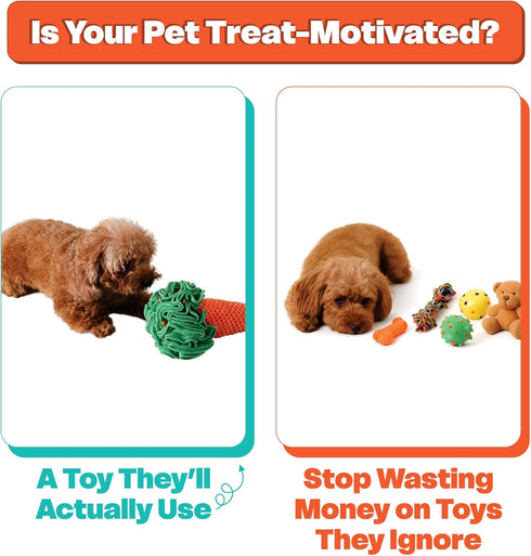 Carrot Puzzle Sniff Toy for Dogs, Cats, and Small Pets