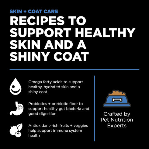 Go! Solutions Skin + Coat Care Dry Dog Food, 12 lb, Chicken Recipe with Grains for All Life Stages