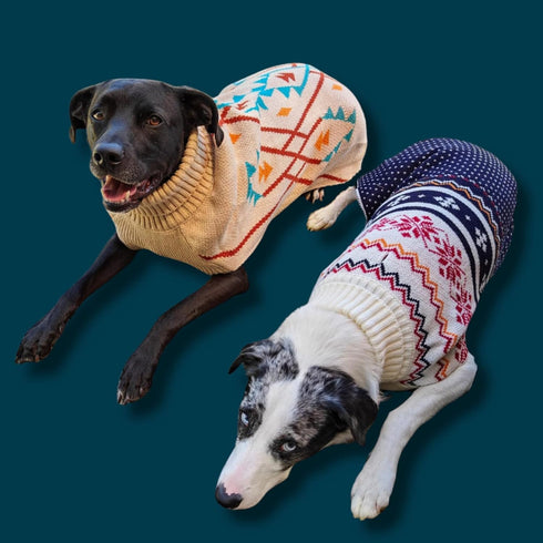 Cozy Acrylic Dog Sweater for Outdoor Adventures, Breathable Insulating Knit, Classic Fit for Dog Hiking and Camping