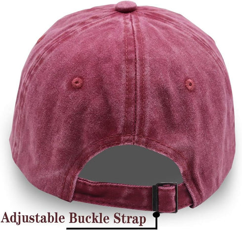 KKMKSHHG Barn Hair Don't Care Baseball Cap, Adjustable Vintage Cotton Denim Dad Hat for Women and Men