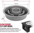 Tuff Pupper Slow Feeder Insert Bowl, Elevated Feeder Tray Bowl for Dogs, Easy Clean Dishwasher Safe (2 Cups)
