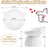 Ceramic Raised Cat Bowl,Tilted Raised Cat Bowl Anti Vomit Cat Bowls for Indoor Cats Whisker Friendly Pet Feeder for Cats Puppies, Microwave and Dishwasher Safe