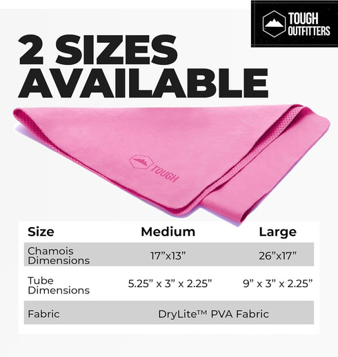 Quick Dry Towel by Tough Outfitters - Lightweight Travel Towel, Compact Microfiber for Camping Swim Beach Backpacking