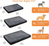 Amazon Basics X-Large Gel Foam Mattress Dog Pet Bed with Removable Cover, Grey, 41"L x 29"W x 4"H