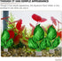 Aquarium Plants Fixed Ring, 12pcs Ceramic Weights for Floating Planting Holder, Fish Tank Decoration