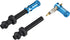 Granite Juicy Nipple Valve Cap with Valve Core Removing Function, Durable Alloy Bike Tire Caps Dust Covers (Blue)