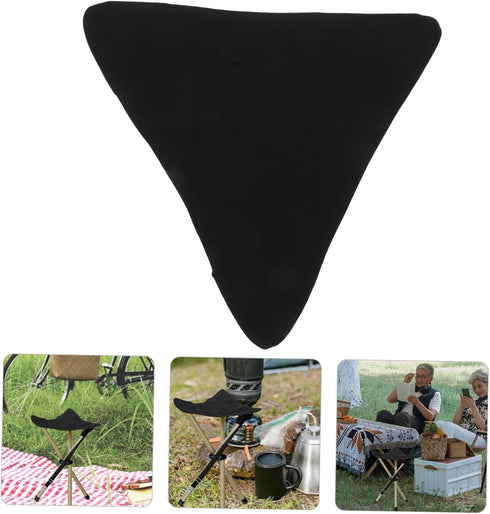 Lightweight Foldable Camping Stool - Triangular Design for Outdoor Use