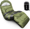 Sleeping Bag for Adults and Teens, Cold Weather Thickened Camping Bed, Extra-Wide 33In, Queen Size XL