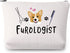 Furologist Funny Puppy Stylist Cosmetic Bag, Cute Dog Groomer Survival Kit Zipper Pouch for Pet Grooming Gifts